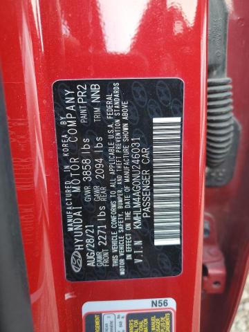 Aukcja sprzedaży 2022 Hyundai Elantra Se, vin: KMHLM4AG0NU246031, numer aukcji: 91425255