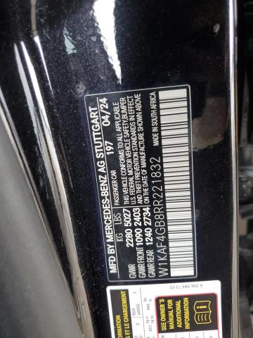 Aukcja sprzedaży 2024 Mercedes-benz C, vin: W1KAF4GB8RR221832, numer aukcji: 91258385