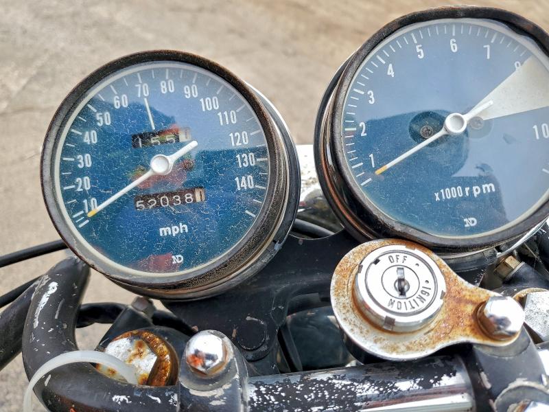 93961875 :رقم المزاد ، CB750E2457865 vin ، 1976 Honda Cb750k مزاد بيع