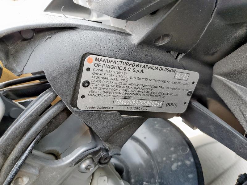 Aukcja sprzedaży 2024 Aprilia Rs 660 Ext, vin: ZD4KSUR03RS000254, numer aukcji: 91005285