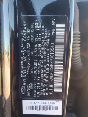 Aukcja sprzedaży 2023 Hyundai Kona, vin: KM8K2CAB3PU013540, numer aukcji: 92321115