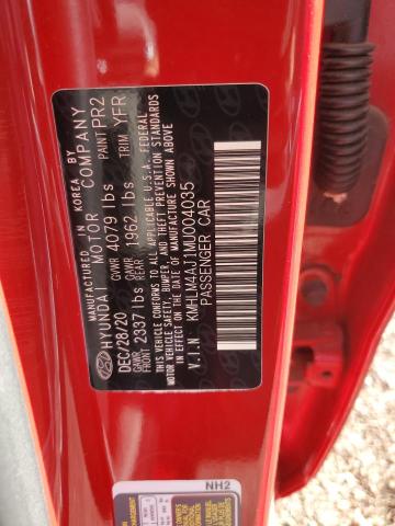 Продажа на аукционе авто 2021 Hyundai Elantra Bl, vin: KMHLM4AJ1MU004035, номер лота: 89855345