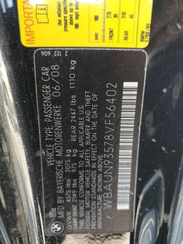 Продажа на аукционе авто 2008 Bmw 135 I, vin: WBAUN93578VF56402, номер лота: 91604535