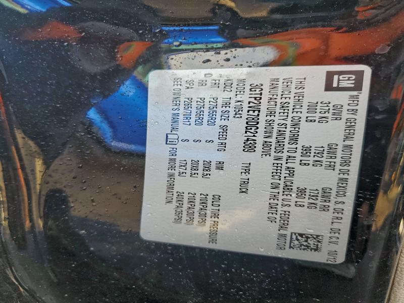 94505815 :رقم المزاد ، 3GTP2VE78DG214389 vin ، 2013 Gmc Sierra مزاد بيع
