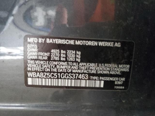 Aukcja sprzedaży 2016 Bmw 328, vin: WBA8Z5C51GGS37463, numer aukcji: 85550115