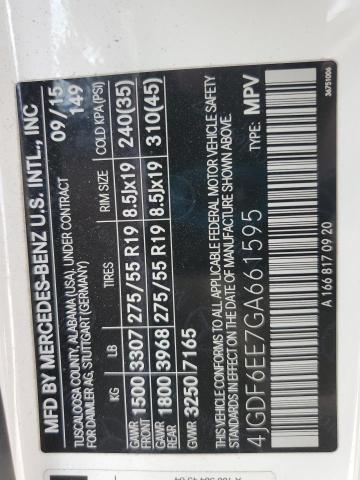 Aukcja sprzedaży 2016 Mercedes-benz Gl 450 4ma, vin: 4JGDF6EE7GA661595, numer aukcji: 92918425