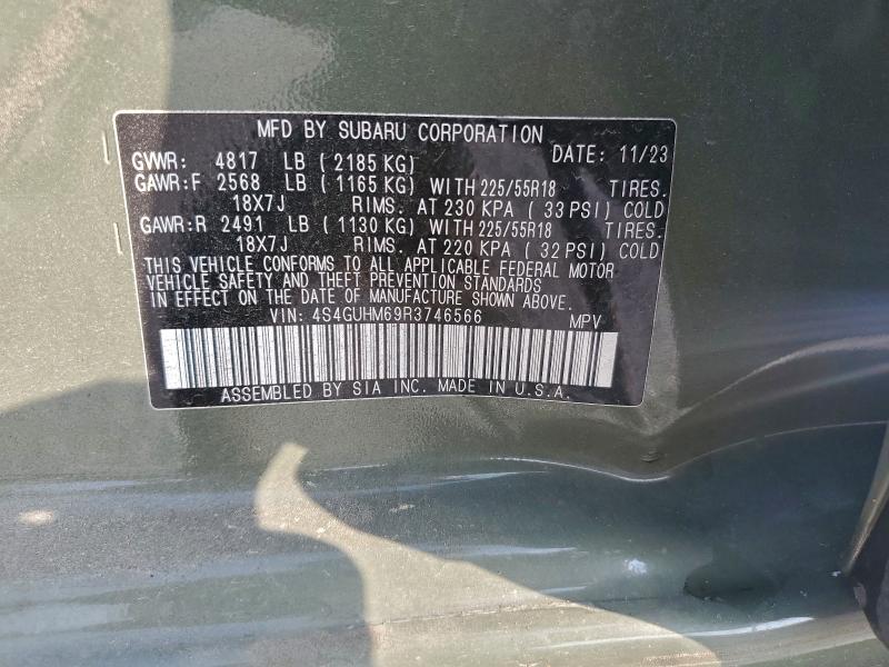 Aukcja sprzedaży 2024 Subaru Crosstrek, vin: 4S4GUHM69R3746566, numer aukcji: 92761445