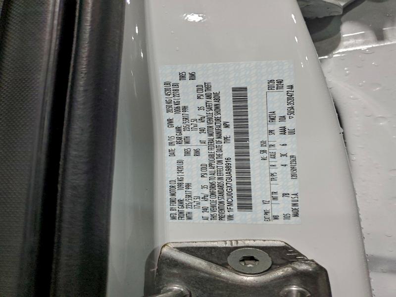 Продаж на аукціоні авто 2016 Ford Escape, vin: 1FMCU0GX7GUA98916, номер лоту: 94239245
