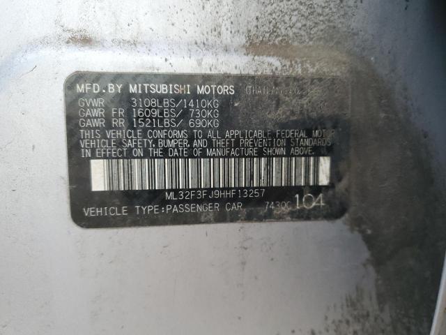 Продаж на аукціоні авто 2017 Mitsubishi Mirage G4, vin: ML32F3FJ9HHF13257, номер лоту: 93489595
