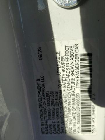 Aukcja sprzedaży 2023 Acura Tlx Tech A, vin: 19UUB5F53PA006330, numer aukcji: 91393485