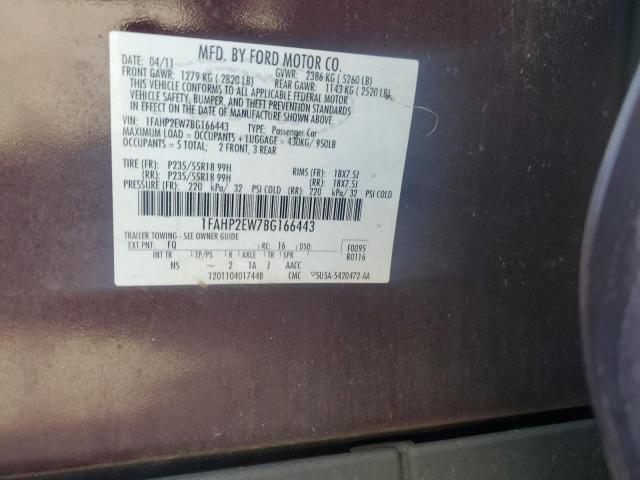 Продажа на аукционе авто 2011 Ford Taurus, vin: 1FAHP2EW7BG166443, номер лота: 90714205