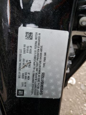 2016 Buick Verano მანქანა იყიდება აუქციონზე, vin: 1G4PS5SK0G4176226, აუქციონის ნომერი: 91388395