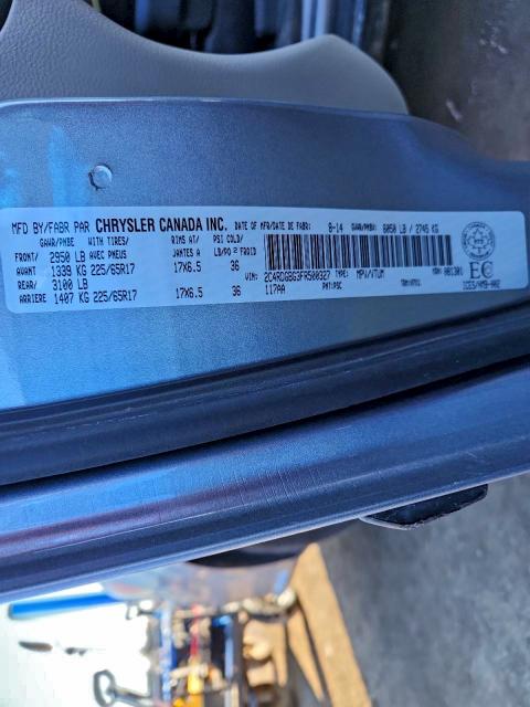92374685 :رقم المزاد ، 2C4RDGBG3FR500327 vin ، 2015 Dodge Grand Caravan مزاد بيع