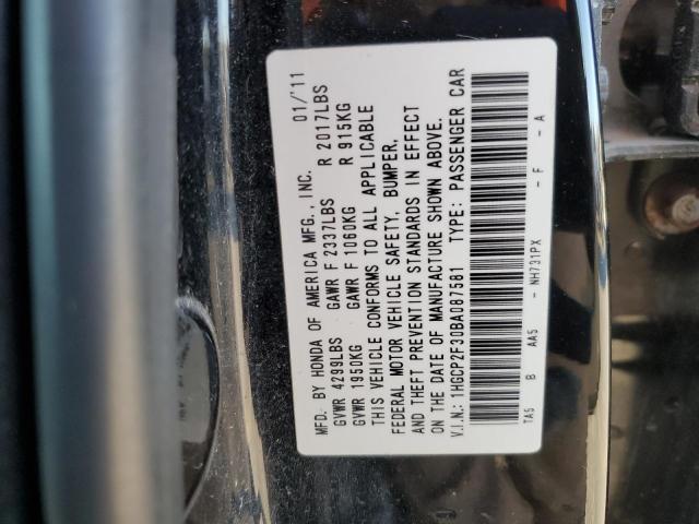 Aukcja sprzedaży 2011 Honda Accord, vin: 1HGCP2F30BA087581, numer aukcji: 81266365