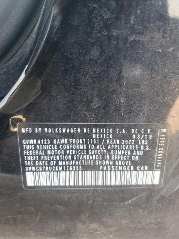 93306175 :رقم المزاد ، 3VWCB7BU2KM176335 vin ، 2019 Volkswagen Jetta مزاد بيع