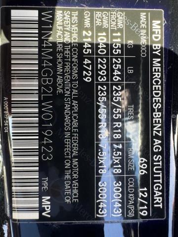 Продажа на аукционе авто 2020 Mercedes-benz Glb 250, vin: W1N4M4GB2LW019423, номер лота: 92626625