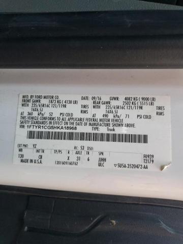 51383686 :رقم المزاد ، 1FTYR1CG5HKA18968 vin ، 2017 Ford Transit مزاد بيع