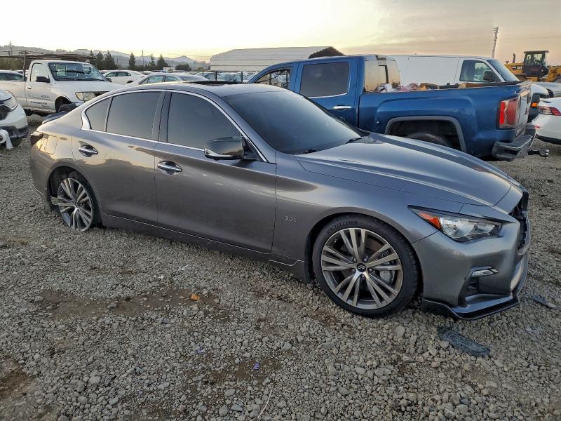 2018 Infiniti Q50 Luxe მანქანა იყიდება აუქციონზე, vin: JN1EV7AP7JM362593, აუქციონის ნომერი: 94380905