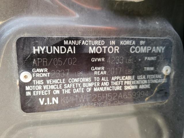 Aukcja sprzedaży 2002 Hyundai Sonata Gl, vin: KMHWF25H52A659994, numer aukcji: 92251165
