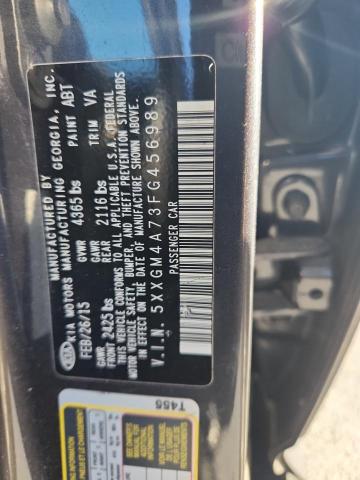 90332835 :رقم المزاد ، 5XXGM4A73FG456989 vin ، 2015 Kia Optima مزاد بيع