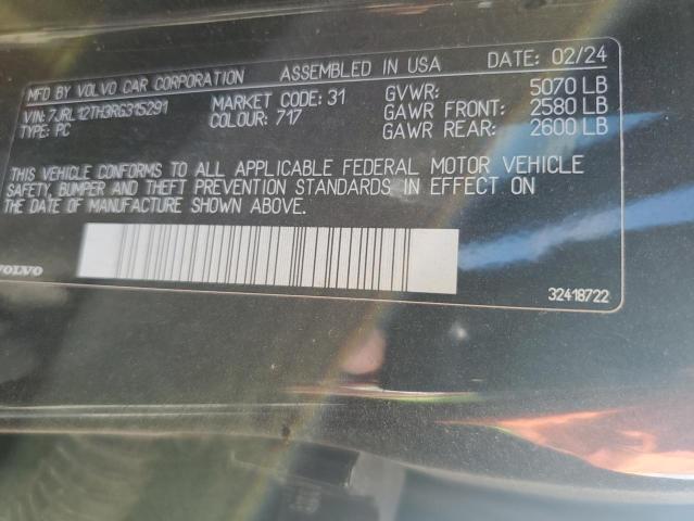 Продаж на аукціоні авто 2024 Volvo S60 Plus, vin: 7JRL12TH3RG315291, номер лоту: 93567195