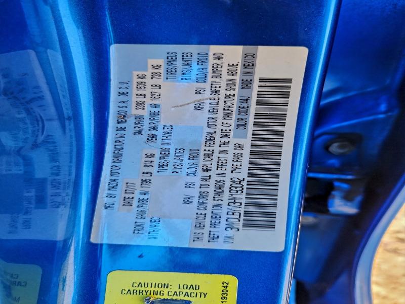 2017 Toyota Yaris Ia მანქანა იყიდება აუქციონზე, vin: 3MYDLBYV3HY193042, აუქციონის ნომერი: 94236665