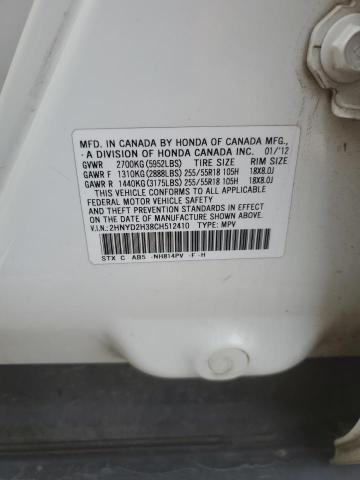 Aukcja sprzedaży 2012 Acura Uk, vin: 2HNYD2H38CH512410, numer aukcji: 92326135