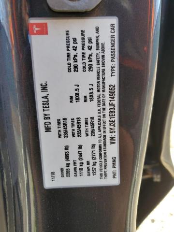 Aukcja sprzedaży 2018 Tesla Model 3, vin: 5YJ3E1EB3JF149052, numer aukcji: 91004455