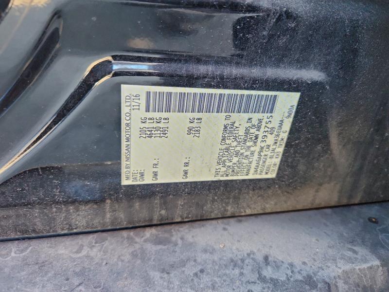 Aukcja sprzedaży 2017 Nissan Maxima, vin: 1N4AA6AP9HC393755, numer aukcji: 91215125