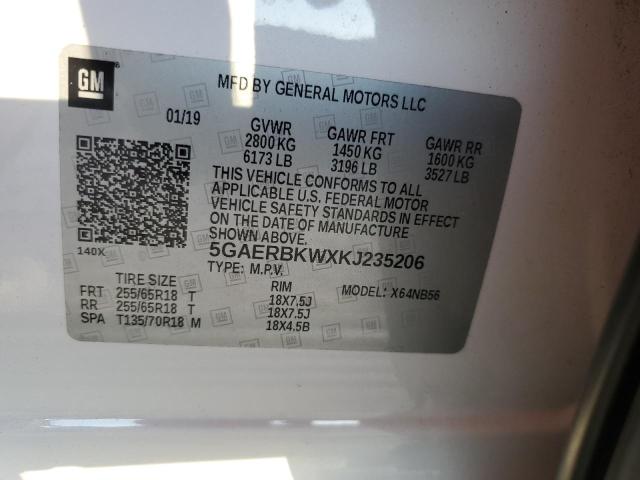 Продажа на аукционе авто 2019 Buick Enclave Es, vin: 5GAERBKWXKJ235206, номер лота: 98288945