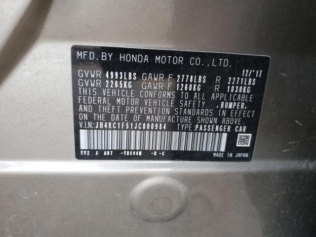 Продаж на аукціоні авто 2018 Acura Rlx, vin: JH4KC1F51JC000984, номер лоту: 91892985
