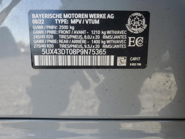 2023 Bmw X4 მანქანა იყიდება აუქციონზე, vin: 5UX43DT08P9N75365, აუქციონის ნომერი: 90976445