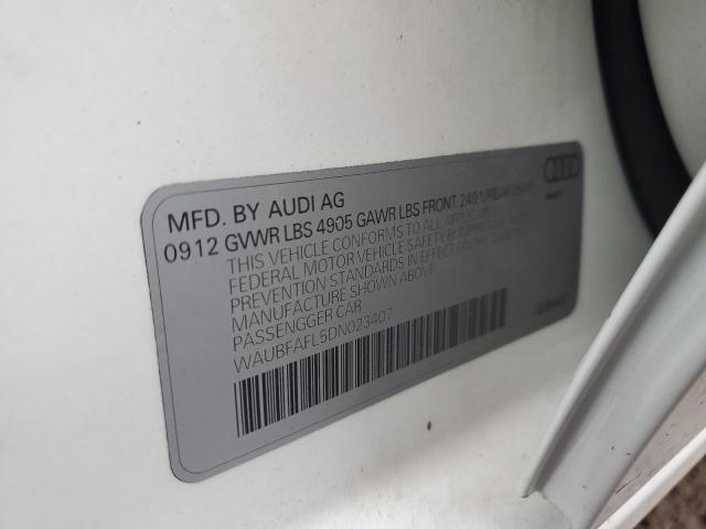 Aukcja sprzedaży 2013 Audi A4, vin: WAUBFAFL5DN023407, numer aukcji: 92104435