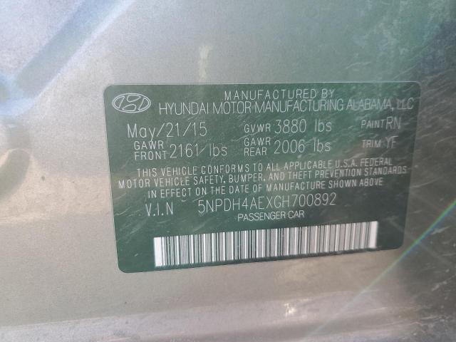 Aukcja sprzedaży 2016 Hyundai Elantra, vin: 5NPDH4AEXGH700892, numer aukcji: 93017915