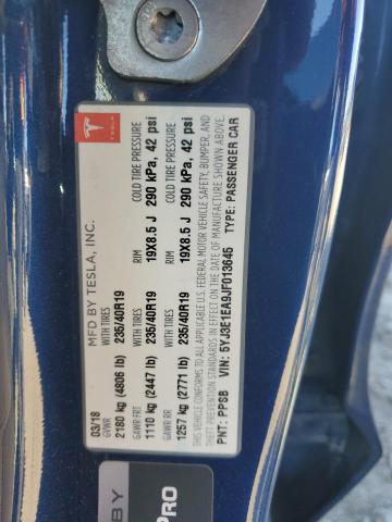 Продажа на аукционе авто 2018 Tesla Model 3, vin: 5YJ3E1EA9JF013645, номер лота: 91398175