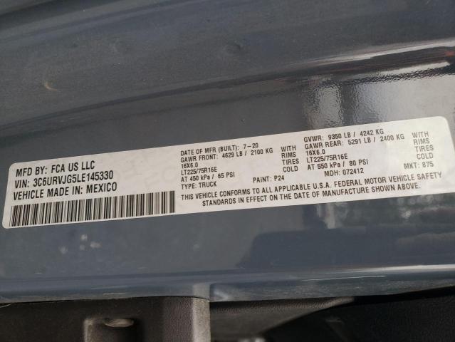 Продаж на аукціоні авто 2020 Ram Promaster, vin: 3C6URVJG5LE145330, номер лоту: 90229525