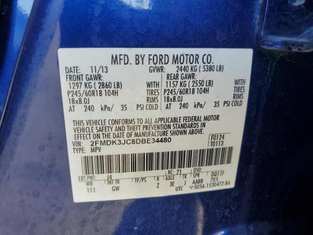 Aukcja sprzedaży 2013 Ford Edge, vin: 2FMDK3JC8DBE34480, numer aukcji: 91053435
