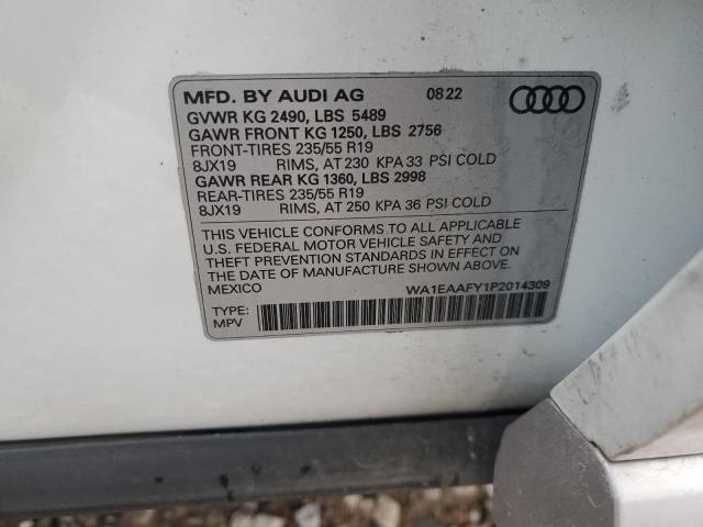 Продажа на аукционе авто 2023 Audi Q5, vin: WA1EAAFY1P2014309, номер лота: 92417875
