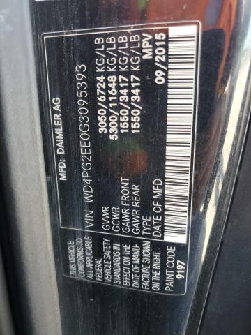 Продаж на аукціоні авто 2016 Mercedes Benz Metris, vin: WD4PG2EE0G3095393, номер лоту: 91445745