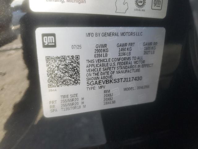90511795 :رقم المزاد ، 5GAEVBKS3TJ117430 vin ، 2026 Buick Enclave مزاد بيع