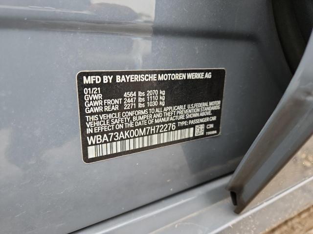 Продажа на аукционе авто 2021 Bmw 228i, vin: WBA73AK00M7H72276, номер лота: 93328375