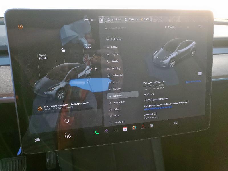 2021 Tesla Model Y მანქანა იყიდება აუქციონზე, vin: 5YJYGDEE5MF193201, აუქციონის ნომერი: 92113995