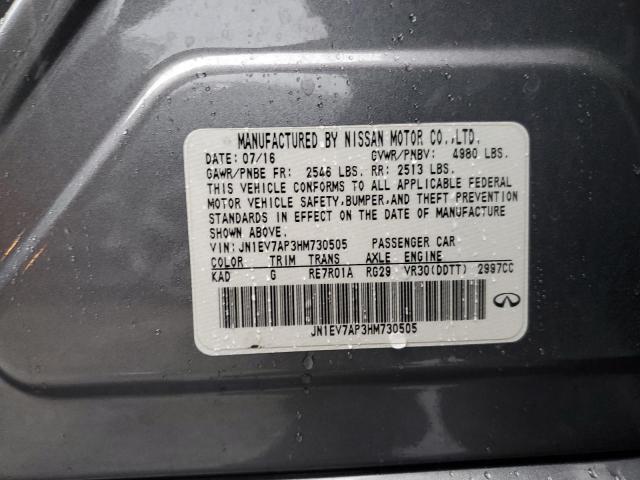 Продаж на аукціоні авто 2017 Infiniti Q50, vin: JN1EV7AP3HM730505, номер лоту: 93283115