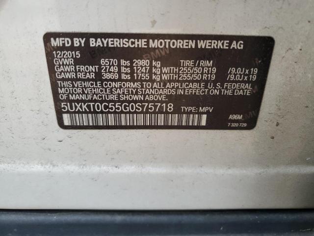 Продажа на аукционе авто 2016 Bmw X5 Xdr40e, vin: 5UXKT0C55G0S75718, номер лота: 93560805