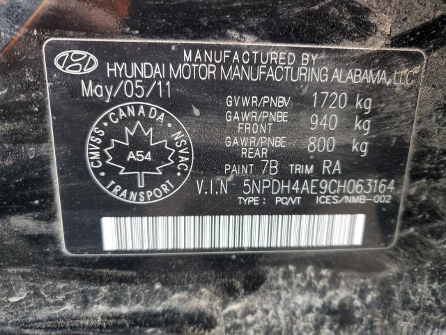 Продажа на аукционе авто 2012 Hyundai Elantra Gl, vin: 5NPDH4AE9CH063164, номер лота: 92577515