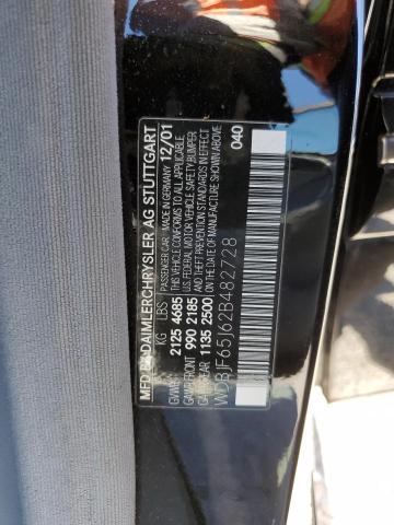 Продаж на аукціоні авто 2002 Mercedes-benz E, vin: WDBJF65J62B482728, номер лоту: 91411865