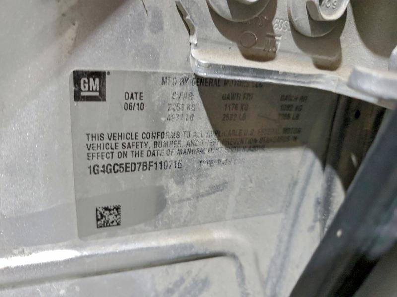 2011 Buick Lacrosse მანქანა იყიდება აუქციონზე, vin: 1G4GC5ED7BF110716, აუქციონის ნომერი: 93757075