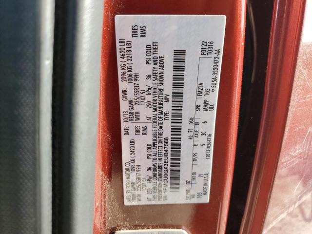 Aukcja sprzedaży 2014 Ford Escape Se, vin: 1FMCU0GX3EUB47588, numer aukcji: 91709685