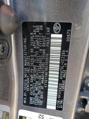 Aukcja sprzedaży 2024 Toyota Camry, vin: 4T1G11AK1RU192676, numer aukcji: 93630365