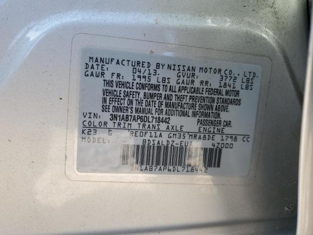 Продаж на аукціоні авто 2013 Nissan Sentra S, vin: 3N1AB7AP6DL718442, номер лоту: 90798585